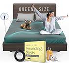 Earth and Moon Grounded Fitted Sheet